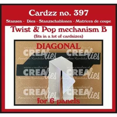 Matrice de coupe Cutting Die Twist & Pop B Diagonal For 6 Panels