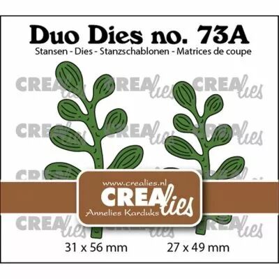 Matrice de coupe Duo Dies die Leaves 20 (mirror image)