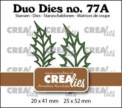 Matrice de coupe Duo Dies Open Holly Leafs (mirror image)