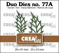Matrice de coupe Duo Dies Open Holly Leafs (mirror image)