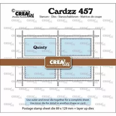 Matrice de coupe Postage Stamp Sheet Rectangle Quinty with 4 rectangles