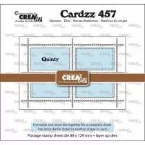 Matrice de coupe Postage Stamp Sheet Rectangle Quinty with 4 rectangles