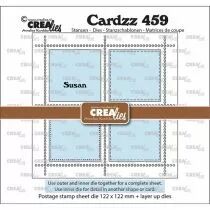 Matrice de coupe Postage Stamp Sheet Square Susan with 4 squares