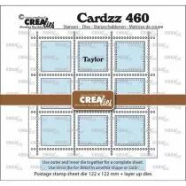 Matrice de coupe Postage Stamp Sheet Square Taylor with 9 squares