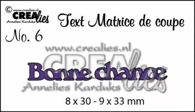 Matrice de coupe texte no. 06 Bonne chance