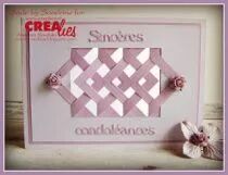 Matrice de coupe texte no. 105 Sinc&egrave;res condol&eacute;ances