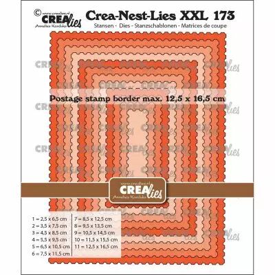 Matrice de coupe XXL carr�s bordure timbre