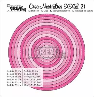 Matrice de coupe XXL cercles avec pointill�s