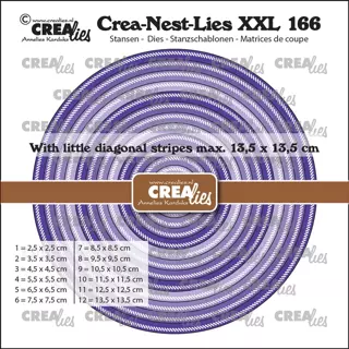 Matrice de coupe XXL cercles avec rayures