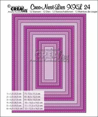 Matrice de coupe XXL rectangles avec pointill�s