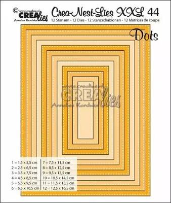 Matrice de coupe XXL rectangles avec pointill�s