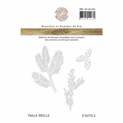 Matrice de d�coupe Branches et pommes de pin - Mes P\'tits Ciseaux
