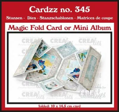 Matrice de d�coupe Cardzz n� 345, Magic Fold (carte ou mini-album)