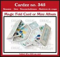 Matrice de d&eacute;coupe Cardzz n&deg; 345, Magic Fold (carte ou mini-album)