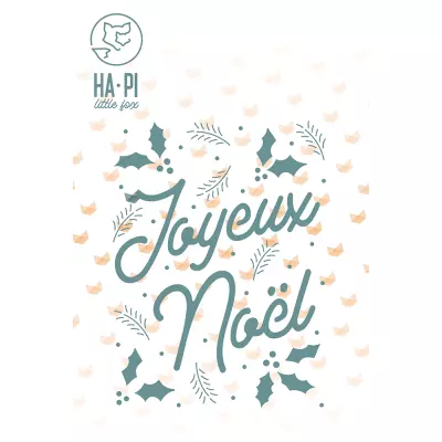 Matrice de d�coupe Joyeux No�l - HA PI Little Fox