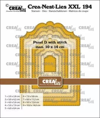 Matrices Crea-Nest-Lies XXL dies no. 194, Panel D stitch