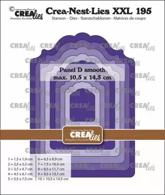 Matrices Crea-Nest-Lies XXL dies no. 195, Panel D smooth