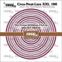 Matrices Crea-Nest-Lies XXL dies no. 196, Thin Frames Circles smooth