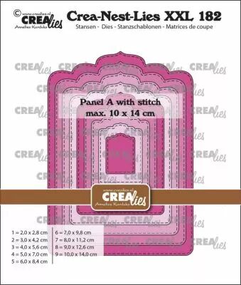 Matrices Crea-Nest-Lies XXL n� 182, panneau A avec ligne de couture