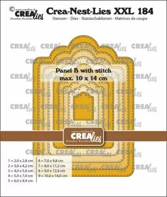 Matrices Crea-Nest-Lies XXL n� 184, panneau B avec ligne de couture