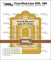 Matrices Crea-Nest-Lies XXL n&deg; 184, panneau B avec ligne de couture