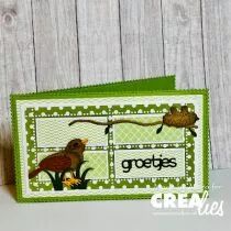 Matrices de d&eacute;coupe Cardzz n&deg; 463, feuille de tampons Mini Slimline Wendelyn avec 4 rectangles horizontaux