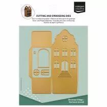 Matrices de D&eacute;coupe et de Gaufrage 3D Maison &agrave; Pignon en Cloche 5pcs