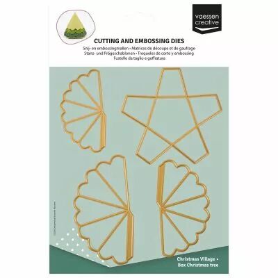 Matrices de D�coupe et de Gaufrage 3D Sapin de No�l 4pcs