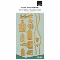 Matrices de D&eacute;coupe et de Gaufrage Slimline Paysage Enneig&eacute; 12pcs