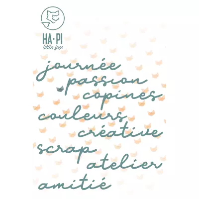 Matrices de d�coupe Mots de scrap