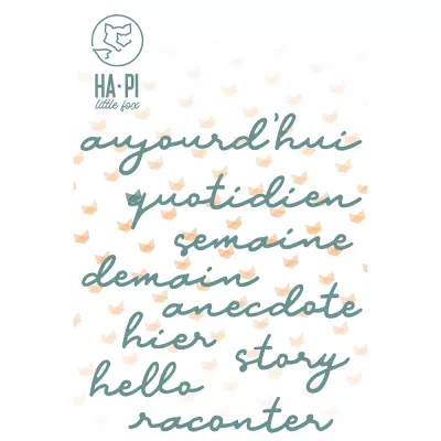 Matrices de d�coupe Mots du quotidien - HA PI Little Fox