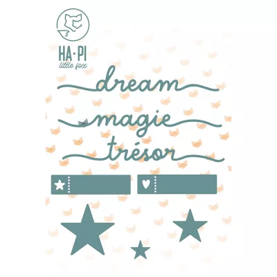 Matrices de d�coupe mots magiques - HA PI Little Fox