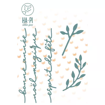 Matrices de d�coupe No�l magique - HA PI Little Fox