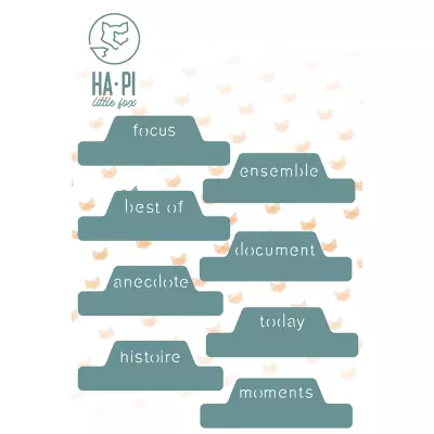 Matrices de d�coupe Onglets Face A - HA PI Little Fox