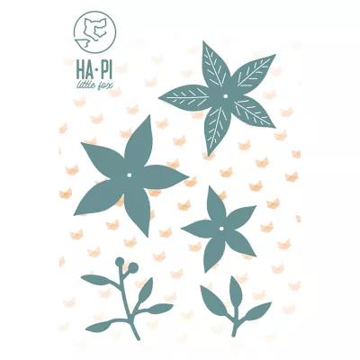 Matrices de d�coupe Poinsettias - HA PI Little Fox