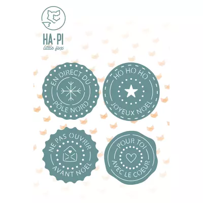 Matrices de d�coupe Sceaux de No�l - HA PI Little Fox