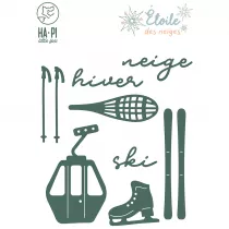 Matrices de découpe Sports d\'hiver - HA PI Little Fox