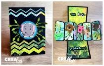 Matrices Mix & Match n&deg; 16, bandes en zigzag &agrave; pois