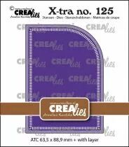 Matrices X-tra n&deg; 125, ATC avec un coin arrondi et de petites lignes