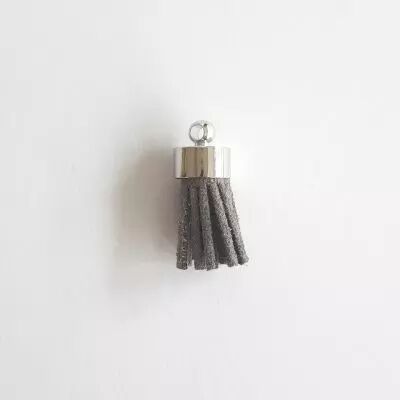 MINI POMPON ARGENT - GRIS