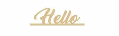 MOT AVEC BANDE HELLO MDF 3 MM
