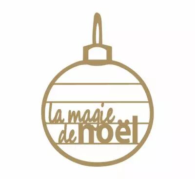 MOT BOULE MDF 3 MM MAGIE DE NOEL