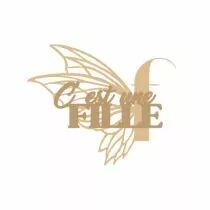 Mot en bois - C\'est une fille