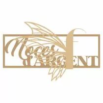 Mot en bois - Noces d\'argent