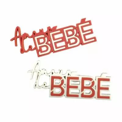 MOT EN PLEXI BICOLORE AMOUR DE B�B� FRAMBOISE / BLANC