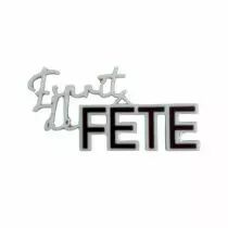 MOT EN PLEXI BICOLORE ESPRIT DE FETE BORDEAUX / BLANC