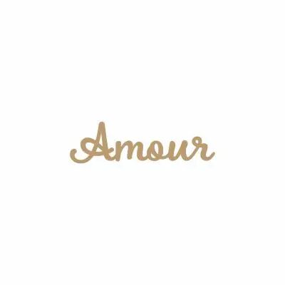 MOT GEANT MDF 3 MM AMOUR