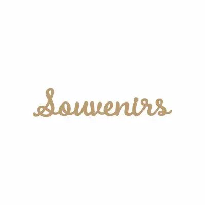 MOT GEANT MDF 3 MM SOUVENIRS