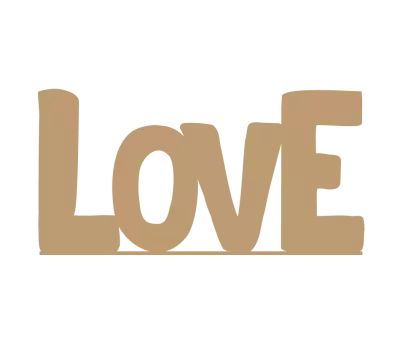 MOT LOVE A POSER MDF 3 MM