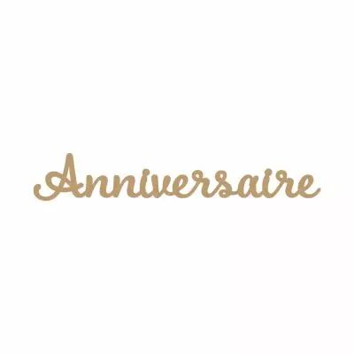 MOT MDF 3 MM ANNIVERSAIRE